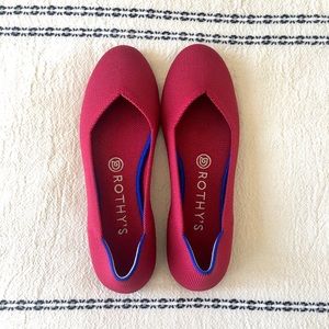 NWOT, Rothy’s Rounded Flat in Scooter Red - 7